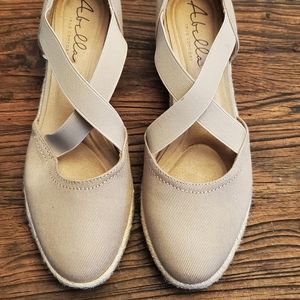 EUC LifeStride KEATON ESPADRILLE WEDGE SANDAL